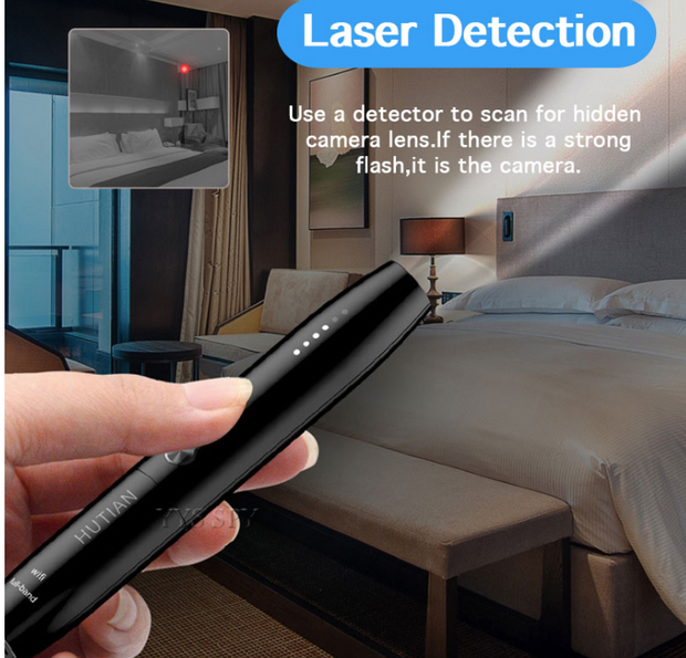Portable Anti Spy Detector Pen Find Hidden Cameras, Bugs, and Tracking Devices