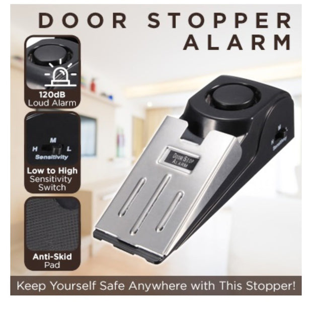 Intelligent Home Security Door Stop Alarm - Effective Protection Against Intruders