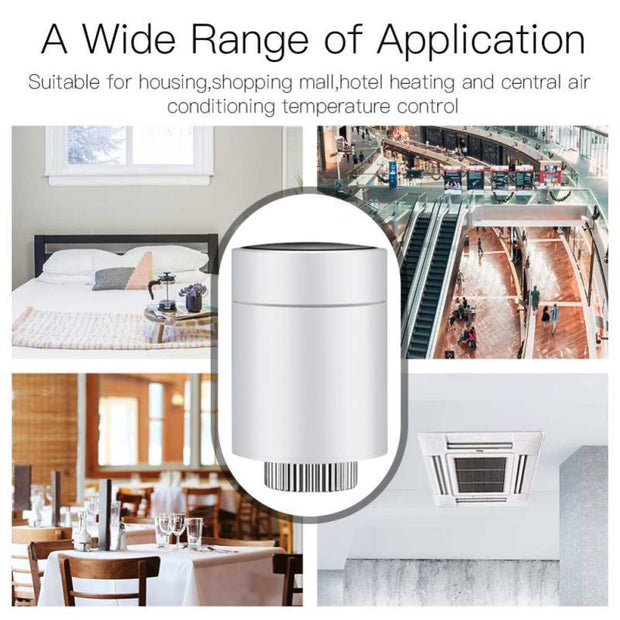 Smart Radiator Thermostat Voice Control Programmable ABS Material
