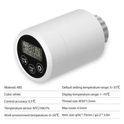 Smart Radiator Thermostat Voice Control Programmable ABS Material